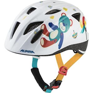 ALPINA Unisexe Enfants, XIMO Casque de vélo, white bear gloss, 47-51 cm - Publicité