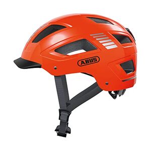 ABUS Hyban 2.0 Casque de Ville Casque de Vélo robuste pour Usage Quotidien, Coque rigide en ABS Unisexe Orange, Taille M - Publicité