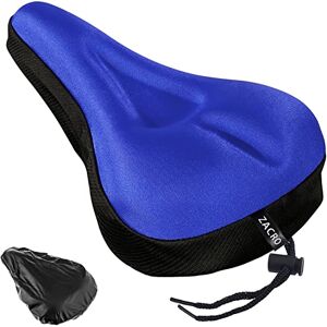 Housse de Selle de Vélo Large Mousse à Mémoire et Coussin de siège en Gel  Extra Doux avec Housse étanche, avec Cordon de Serrage, pour VTT, Vélo  d'Appartement