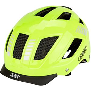 ABUS Casque de ville Hyban 2.0 MIPS casque de vélo avec feu arrière, coque dure ABS, protection contre les chocs pour hommes et femmes Jaune brillant, taille XL - Publicité