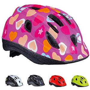 BBB Cycling Casque de vélo pour Enfants Boogy   Garçons et Filles Montagne et de Route, Skateboard, Patin à Roues alignées    Hearts M (52-56 cm), cœur - Publicité