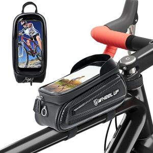 Sacoche de cadre de vélo, 2 l, étanche, avec écran tactile 3D sensible en TPU, pour smartphones jusqu'à 7,0"", sacoche de guidon, sacoche de guidon pour vélo de montagne, vélo de route Noir - Publicité