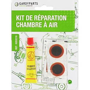 Greenstar GARDY PARTS Kit Rustine Réparation Chambre À Air SHAK 4 Rustines Ø 20 mm + 1 Rustine 45x25 mm + Colle Et Abrasif Anti-Crevaison - Publicité