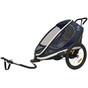 Remorque de vélo bébé Hamax Outback One Bleu - Publicité