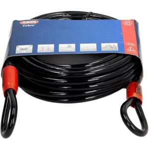 Cable antivol lasso antivol Abus Cobra 10m Ø10 mm noir/rouge