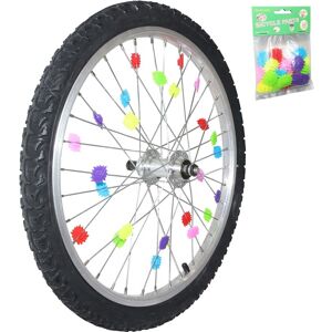 Ultime Bike Decoration pour roue de velo a fixer multicolore (sachet de 24 pie