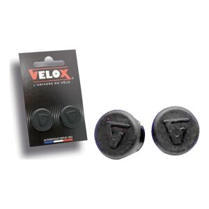 Embouts de guidon pour velo de route Velox noir (paire)