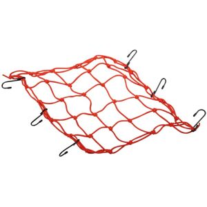 Filet araignee elastique pour casque 40x40cm Emgo rouge