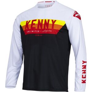 Maillot velo VTT manches longues Kenny Elite adulte noir/blanc/rouge rouge