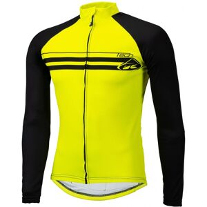 Maillot velo zippe enfant hiver Kenny Tech Winter jaune fluo- 12ans jaune