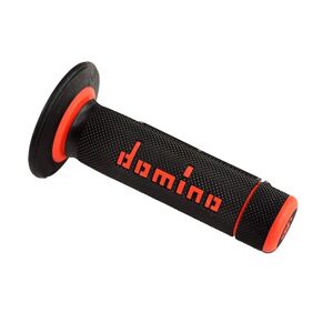 Revetements de poignees Domino - MX Bi-Composants - Noir/Rouge