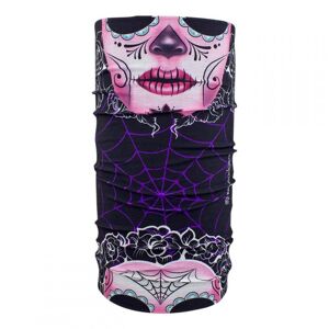 Tour de cou Zan Headgear Tube Sugar Skull violet/rose