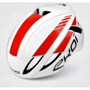 Casque Aero Ekoi Ar14 Atop Blanc Rouge Taille L EKOI