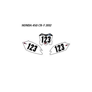 Honda Kit Fonds Plaques HONDA CRF 450 Standard