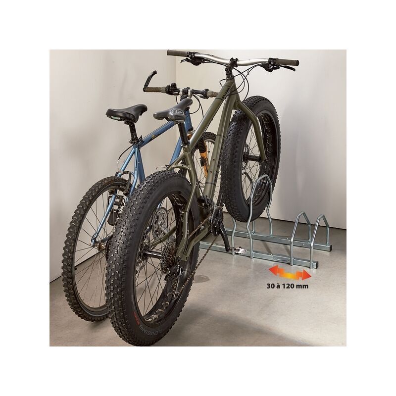 MOTTEZ Râtelier 3 vélos sur 2 niveaux 'Fat Bike'