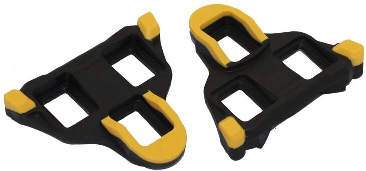 Cales pédale Shimano SPD-SL jaunes (mobiles 6°)