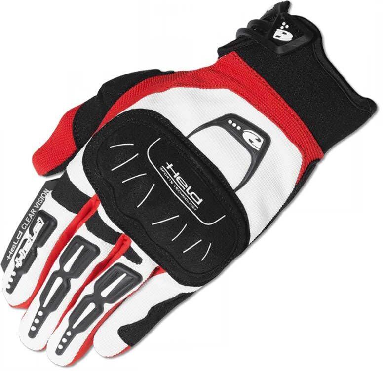 Held Backflip Gants Motocross Blanc Rouge taille : M