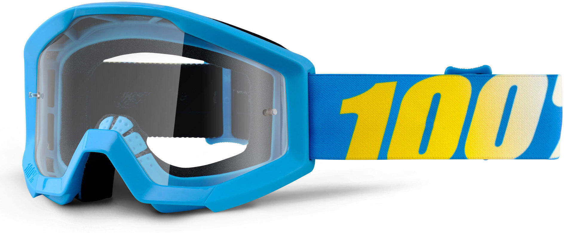 100% Strata Masques de Motocross enfants Bleu Jaune taille : unique taille