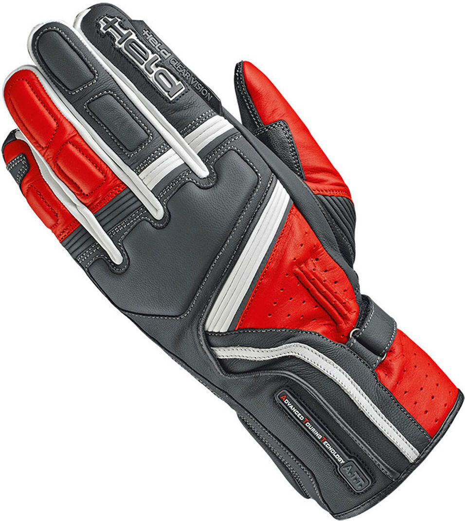 Held Travel 5 Gants de moto Noir Rouge taille : L