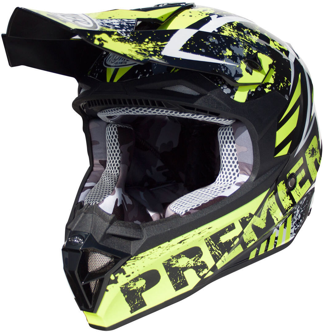 Premier Exige ZXY Casque de motocross Noir Vert taille : L