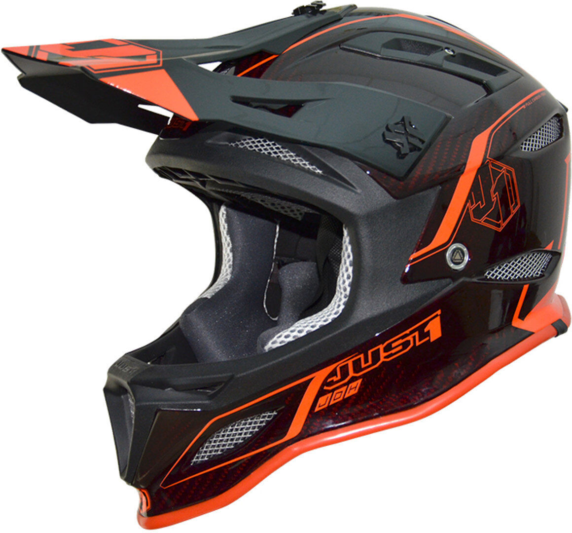 Just1 JDH Elements Mips Downhill casque Noir Rouge taille : L