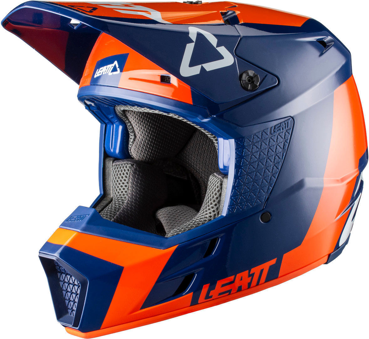 Leatt GPX 3.5 V20.2 Casque Motocross Bleu Orange taille : S