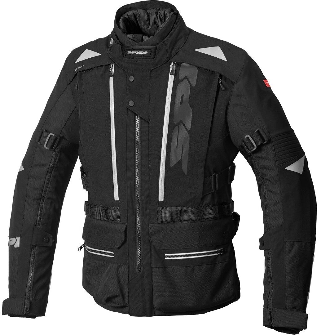 Spidi H2Out Allroad Veste textile de moto Noir Gris taille : L