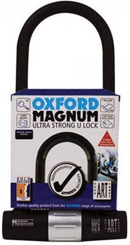 Oxford Magnum Large Shackle Lock  - Black