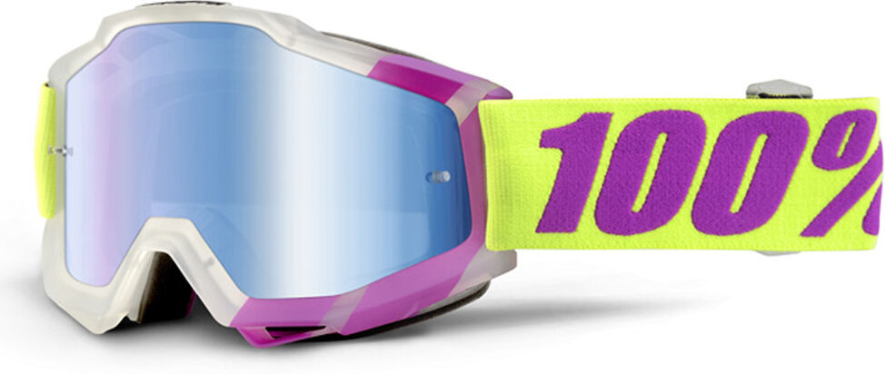 100% Accuri Extra Motocross Goggles  - Purple Yellow