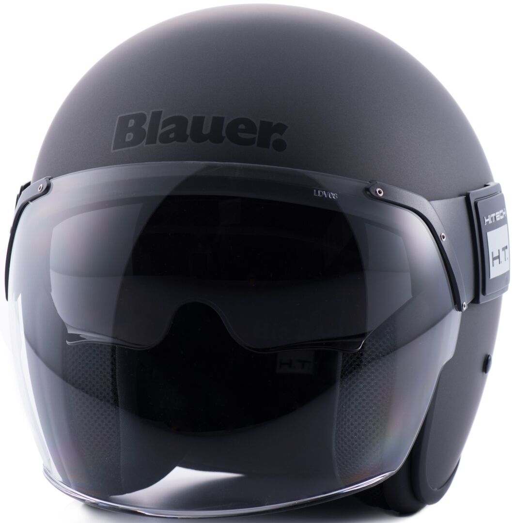 Blauer Pod Matt Jet Helmet  - Silver