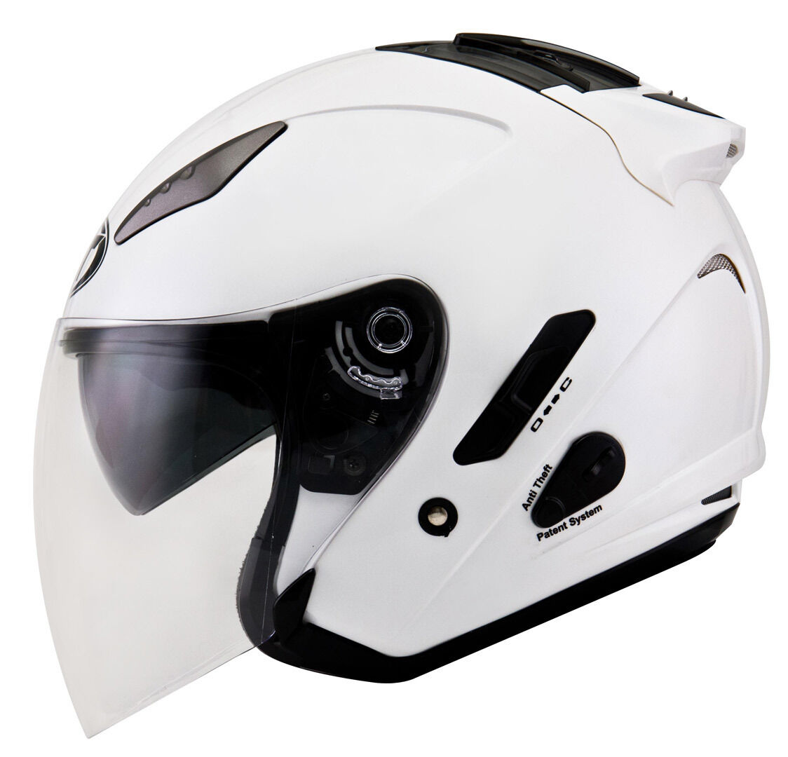 Kyt Hellcat Plain Jet Helmet  - White