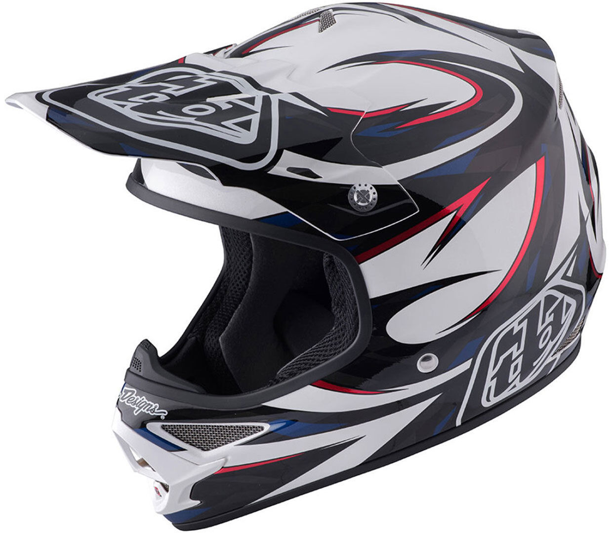 Lee Troy Lee Designs Air Vortex Motorcycle Cross Helmet  - Blue Silver