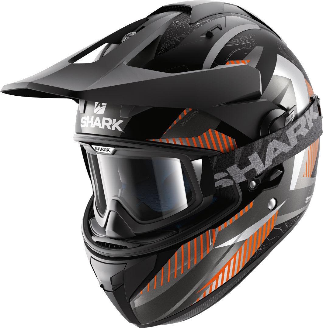 Shark Explore-R Peka Mat Helmet  - Black Orange