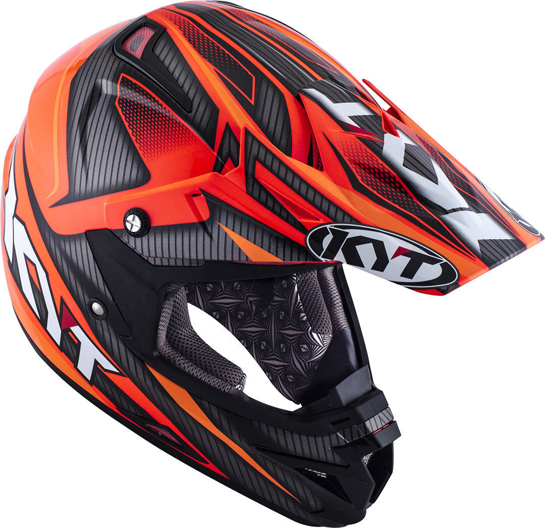 Kyt Cross Over Power Motocross Helmet  - Black Red