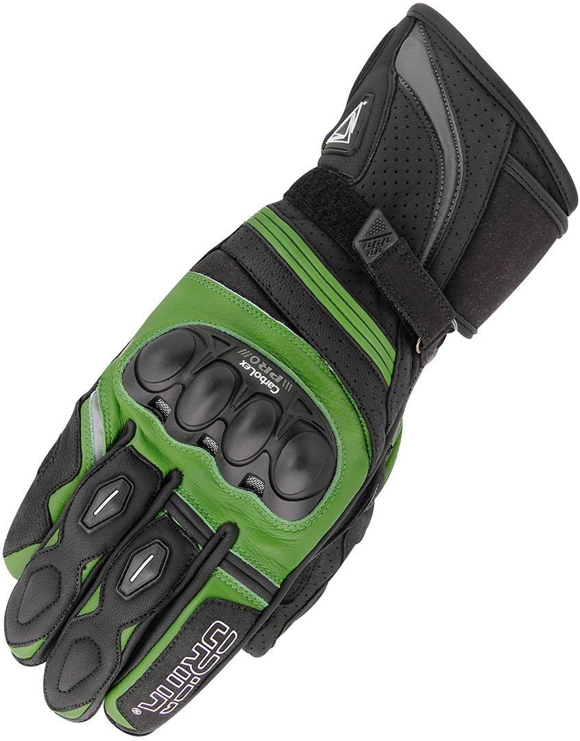 Orina Splash Motorcycle Gloves  - Black Green