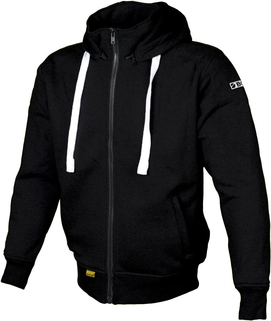 Booster Core Ladies Motorcycle Zip Hoodie  - Black