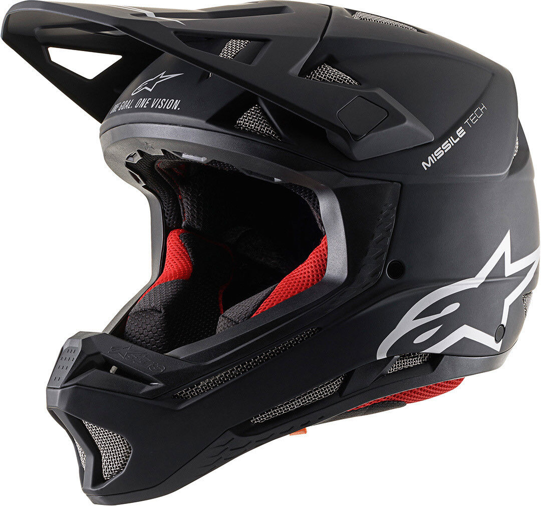 Alpinestars Missile Tech Solid Downhill Helmet  - Black