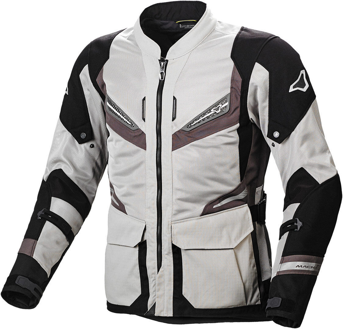 Macna Aerocon Motorcycle Textile Jacket  - Grey