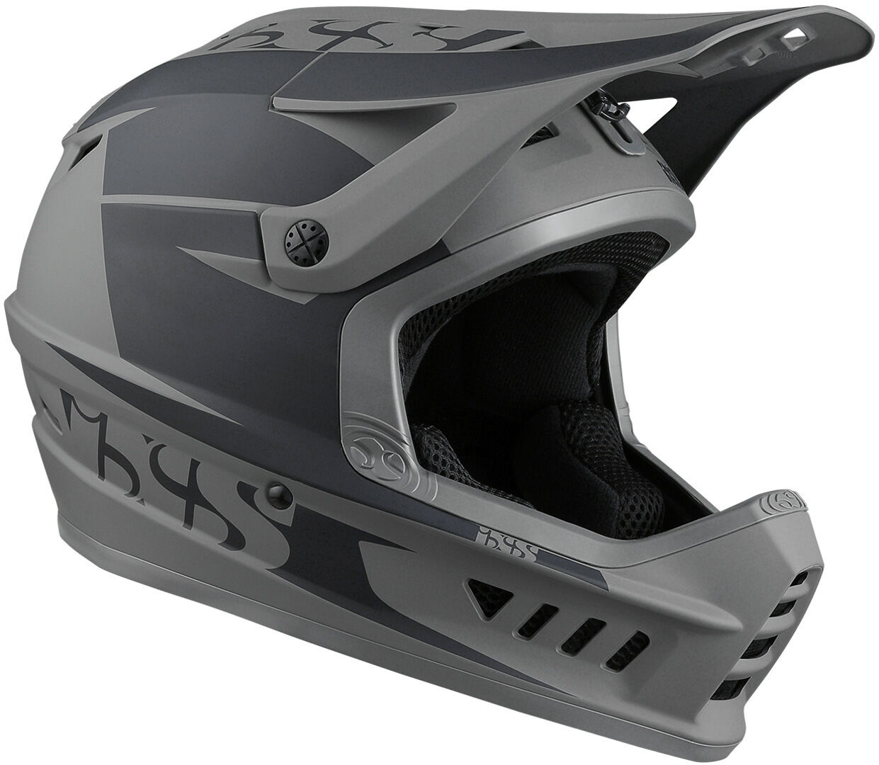 Ixs Xact Evo Downhill Helmet  - Black Grey