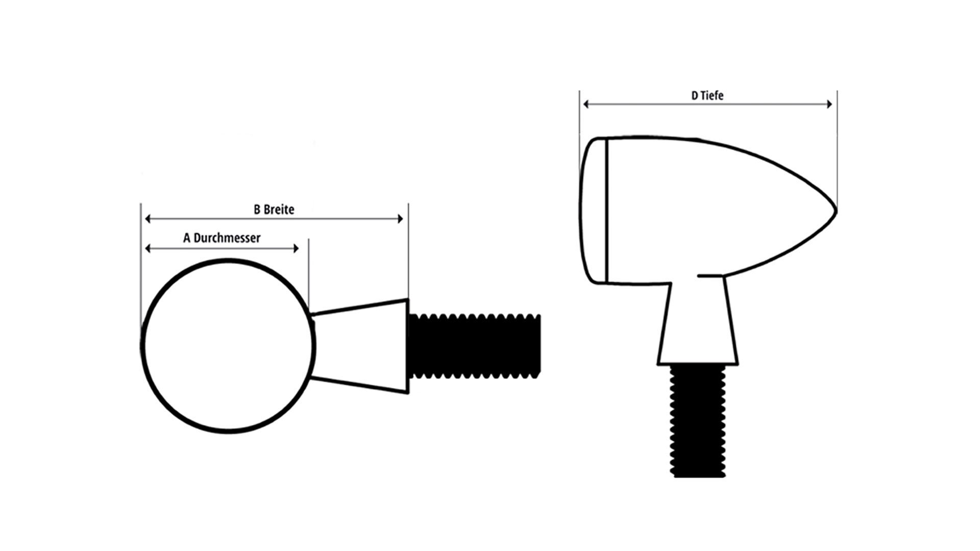 Shin Yo Led Taillight, Disc, Clear Glass, E-Approved