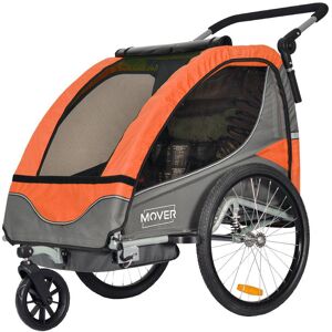 PapilioShop MOVER - Rimorchio Bici e Passeggino Per 1 o 2 Bambini (MVE07)