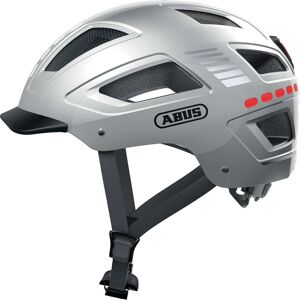 Casco Bici Abus Urban HYBAN 2.0 LED Signal Silver taglia L