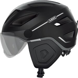 Casco Bici Abus Urban Pedelec 2.0 Ace Con visiera e led Nero taglia M