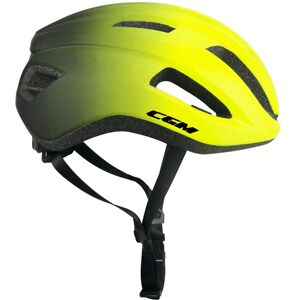 Casco Bici CGM 851G CENTRO URBAN Giallo fluo Nero opaco taglia L