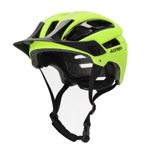 Casco Bici MTB Acerbis DOUBLEP Giallo Fluo taglia S/M