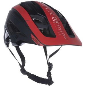 Casco Bici MTB eBike Just1 Air Lite Linear Rosso Nero Opaco taglia M/L