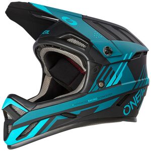 Casco Integrale Bici Oneal BACKFLIP STRIKE V.23 Nero Azzurro taglia XL