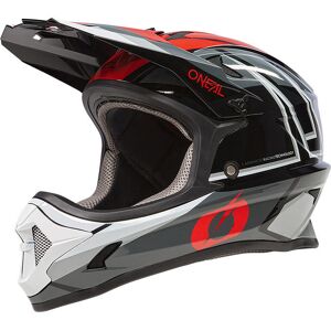 Casco Integrale Bici Oneal SONUS SPLIT V.23 Grigio Rosso taglia L