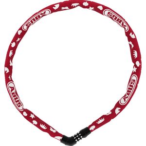 Catena Antifuro Bici Abus STEEL-O-CHAIN 4804C/75 Rosso Symbo taglia un