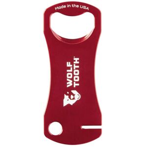 wolf tooth bottle opener with rotor truing slot - apribottiglie red